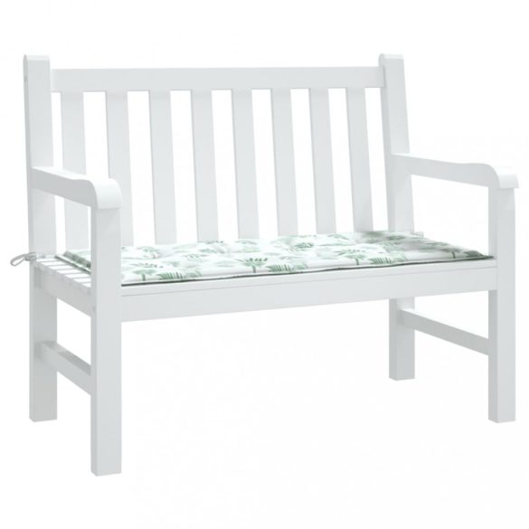 levélmintás oxford szövet kerti padpárna 100 x 50 x 3 cm