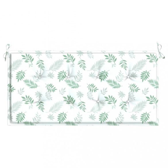 levélmintás oxford szövet kerti padpárna 100 x 50 x 3 cm