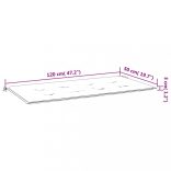 levélmintás oxford szövet kerti padpárna 100 x 50 x 3 cm