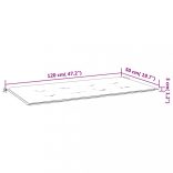 levélmintás oxford szövet kerti padpárna 120x50x4 cm