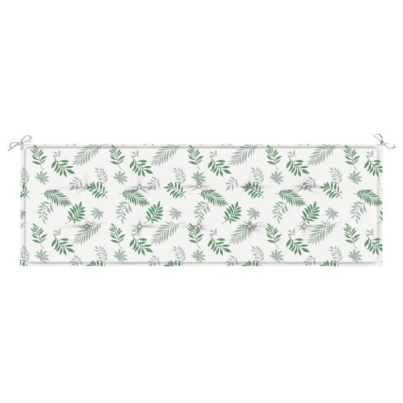 levélmintás oxford szövet kerti padpárna 150 x 50 x 3 cm