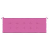 rózsaszín oxford-szövet kerti padpárna 150x50x4 cm