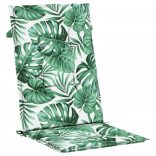 6 db levélmintás szövet magas háttámlájú székpárna