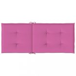 6 db rózsaszín szövet magas háttámlájú székpárna