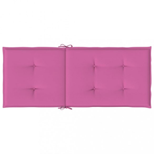 6 db rózsaszín szövet magas háttámlájú székpárna