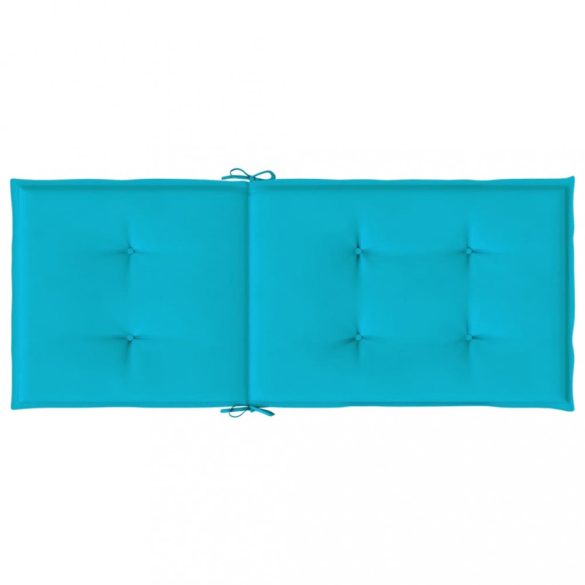 2 db türkizkék szövet magas háttámlájú székpárna