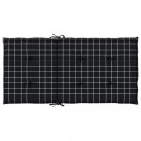 2 db fekete kockás szövet alacsony háttámlájú székpárna