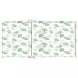 2 db levélmintás szövet alacsony háttámlájú székpárna