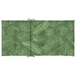 2 db levélmintás szövet alacsony háttámlájú székpárna