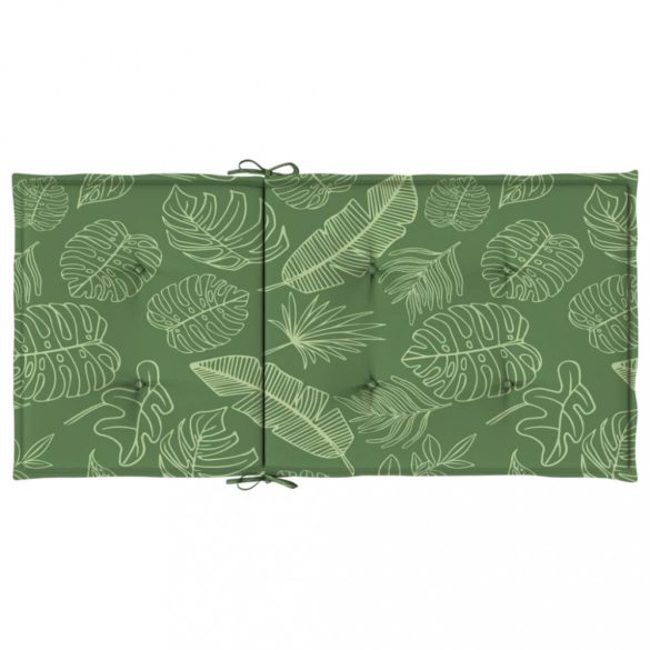 6 db levélmintás szövet alacsony háttámlájú székpárna