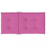 2 db rózsaszín szövet alacsony háttámlájú székpárna