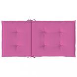 4 db rózsaszín szövet alacsony háttámlájú székpárna