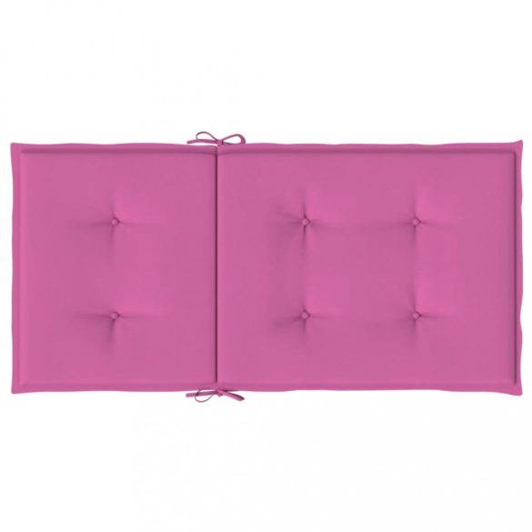 4 db rózsaszín szövet alacsony háttámlájú székpárna