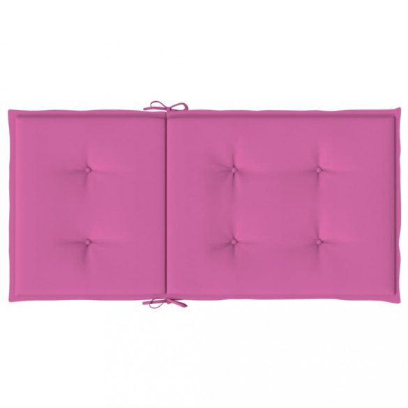 6 db rózsaszín szövet alacsony háttámlájú székpárna