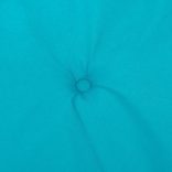 2 db türkizkék szövet alacsony háttámlájú székpárna