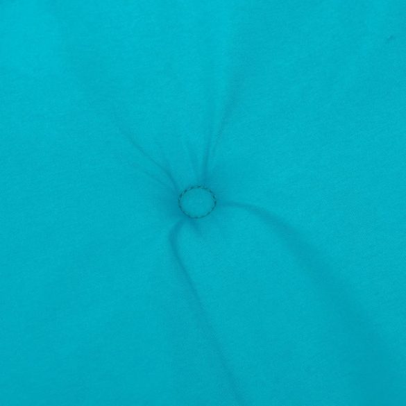 2 db türkizkék szövet alacsony háttámlájú székpárna