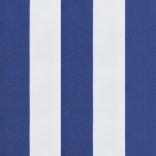 kék és fehér csíkos oxford-szövet napozóágypárna