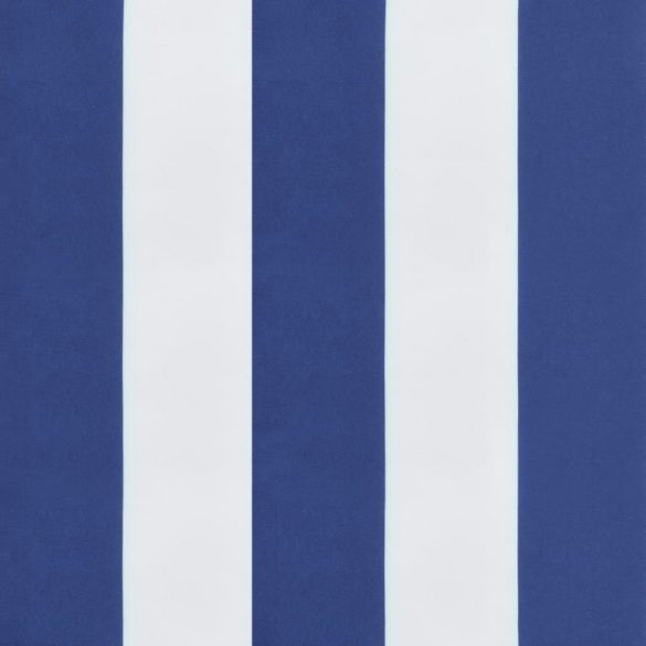 kék és fehér csíkos oxford-szövet napozóágypárna
