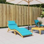 türkizkék oxford-szövet napozóágypárna