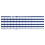 kék és fehér csíkos oxford-szövet napozóágypárna