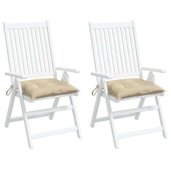 2 db bézs oxford szövet székpárna 40 x 40 x 7 cm