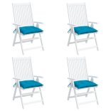 4 db világoskék oxford szövet raklappárna 50 x 50 x 7 cm