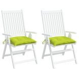 2 db világoszöld oxford szövet raklappárna 50 x 50 x 7 cm