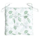 4 db levélmintás oxford szövet székpárna 50 x 50 x 7 cm