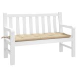 bézs oxford szövet kerti padpárna 120 x 50 x 7 cm