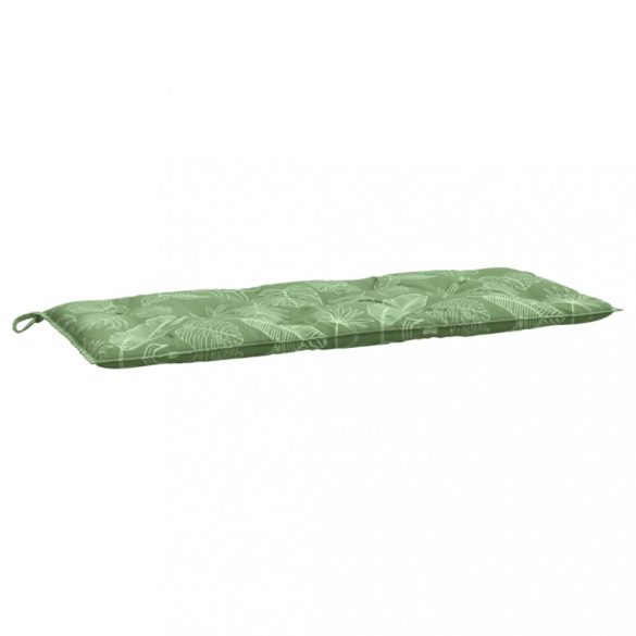 levélmintás szövet kerti padpárna 120 x 50 x 7 cm