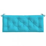 türkizkék szövet kerti padpárna 120 x 50 x 7 cm