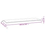 bordó oxford szövet kerti padpárna 180 x 50 x 7 cm