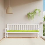 élénkzöld oxford szövet kerti padpárna 200 x 50 x 7 cm