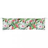 többszínű szövet kerti padpárna 200 x 50 x 7 cm