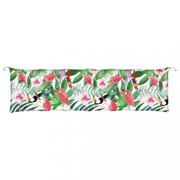 többszínű szövet kerti padpárna 200 x 50 x 7 cm