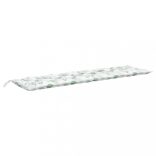 levélmintás szövet kerti padpárna 200 x 50 x 7 cm