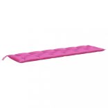 rózsaszín szövet kerti padpárna 200 x 50 x 7 cm