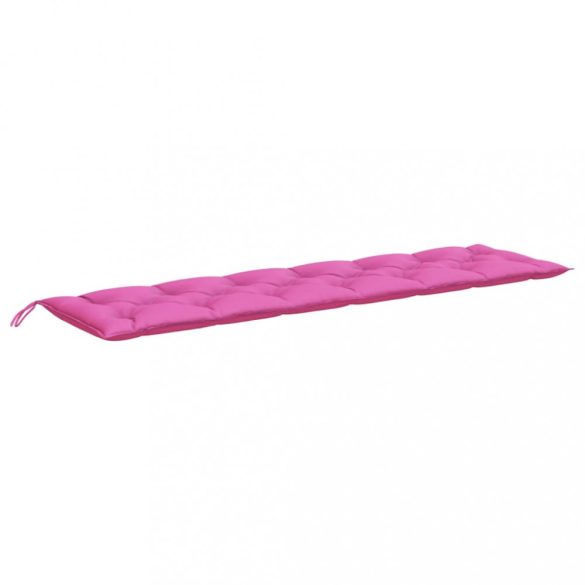 rózsaszín szövet kerti padpárna 200 x 50 x 7 cm