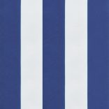2 db kék és fehér csíkos szövet kerti padpárna 100 x 50 x 7 cm