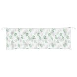 2 db levélmintás szövet kerti padpárna 150 x 50 x 7 cm