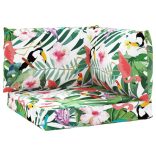 3 db többszínű oxford szövet raklapkanapé párna