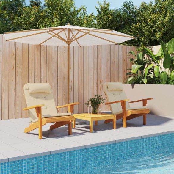 2 db bézs oxford-szövet Adirondack-székpárna