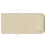 2 db bézs oxford-szövet Adirondack-székpárna