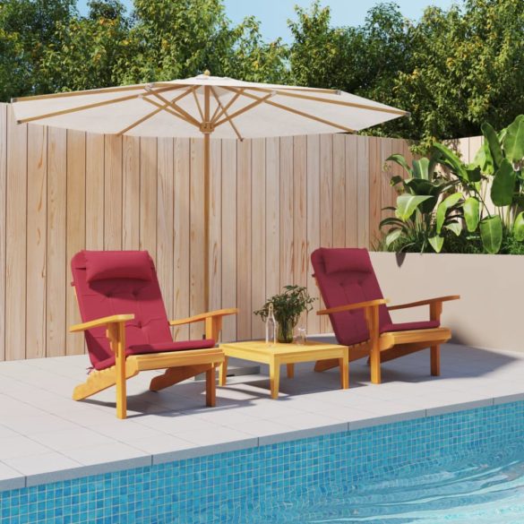 2 db bordó oxford-szövet Adirondack-székpárna