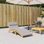 szürke oxford-szövet napozóágypárna 180x60x4 cm