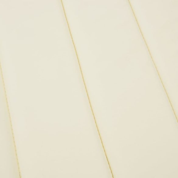 krémszínű oxford-szövet napozóágy párna 180x60x4 cm