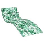 levélmintás oxford-szövet napozóágypárna 180x60x4 cm