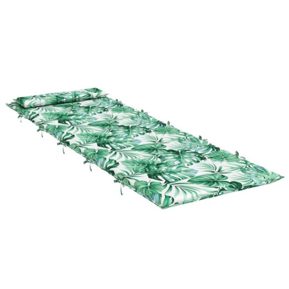 levélmintás oxford-szövet napozóágypárna 180x60x4 cm