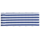 kék/fehér csíkos oxford-szövet napozóágypárna 180x60x4 cm