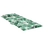 6 db levélmintás oxford szövet magas háttámlájú székpárna